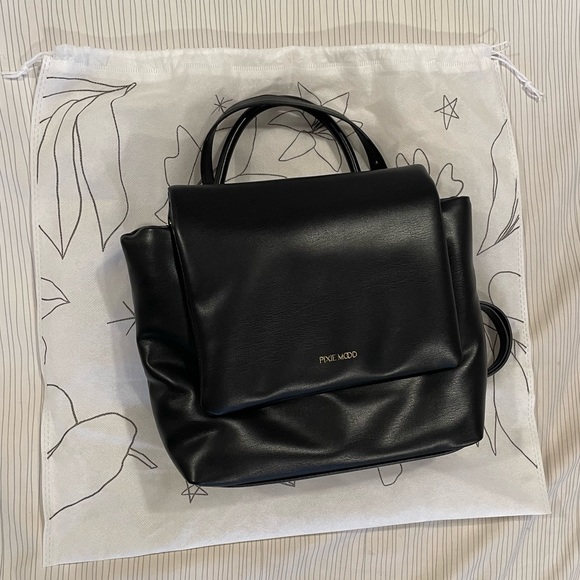 Pixie Mood Bubbly Flap Backpack - Black - Picture 3 of 5